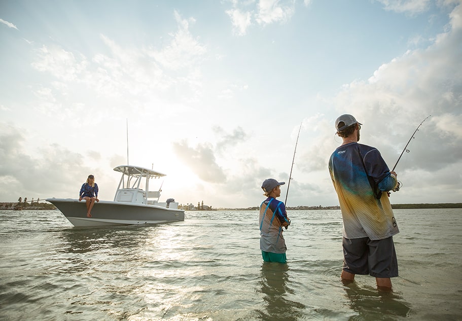 Destin Boating & Fishing father and son fishing in destin florida near legendary