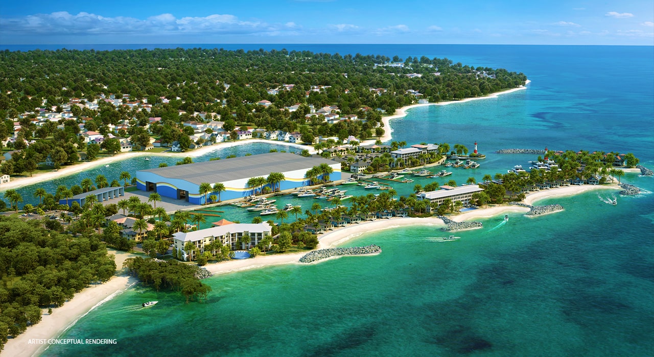 Blue Water Coming Soon Bahamas Blue Water Cay rendering